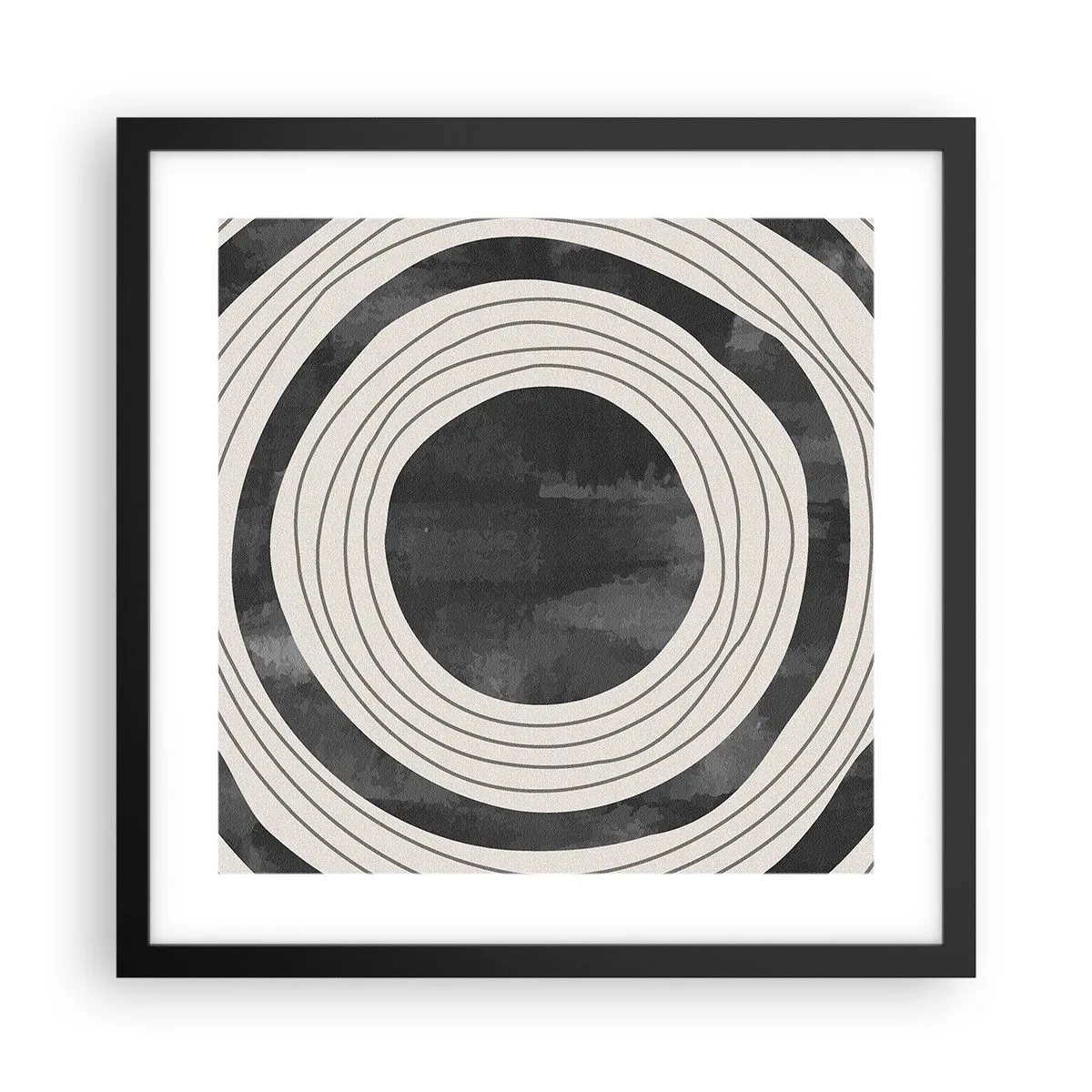 Poster in cornice nera - Proprio al centro - 40x40 cm