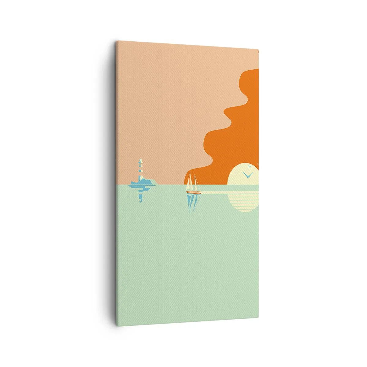 Quadro su tela - Stampe su Tela - Ideale paesaggio marittimo - 45x80 cm