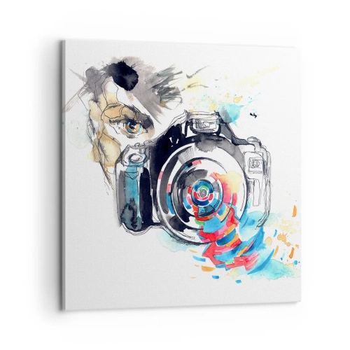 Quadro su tela - Stampe su Tela - Nell'occhio dell'obiettivo - 60x60 cm