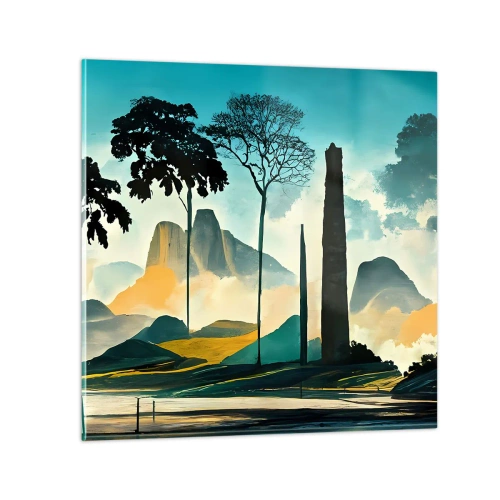 Quadro su vetro - Sempre più in alto - 60x60 cm