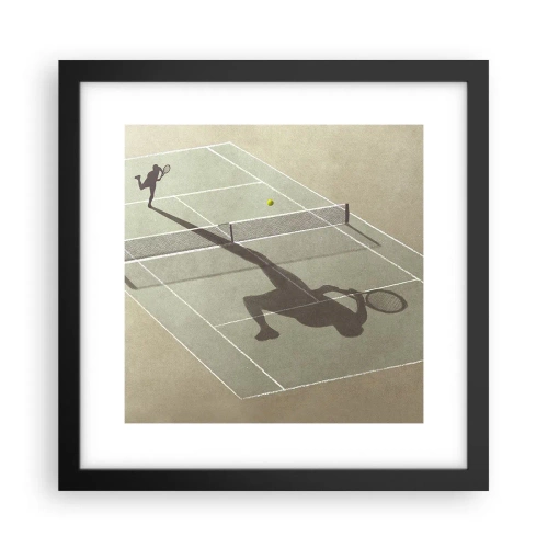 Poster in cornice nera - Sconfiggere se stesso - 30x30 cm