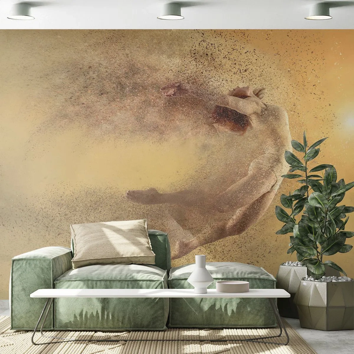 Fotomurale su misura Premium Sand - Nell'estasi della danza - Astrazione, Donna, Grafica