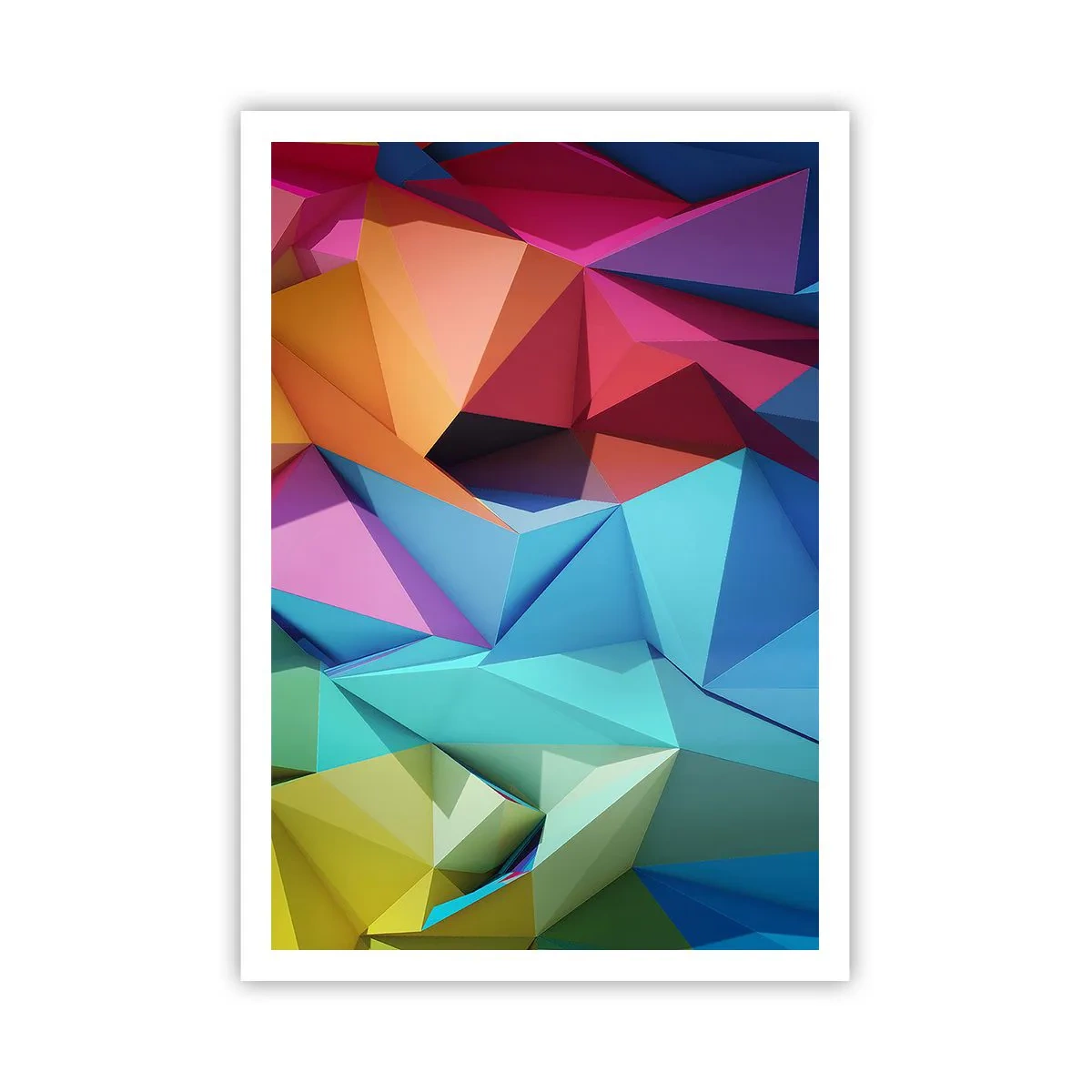 Poster - Origami arcobaleno - 70x100 cm