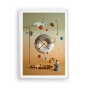 Poster in cornice bianca - Tutto può succedere - 70x100 cm
