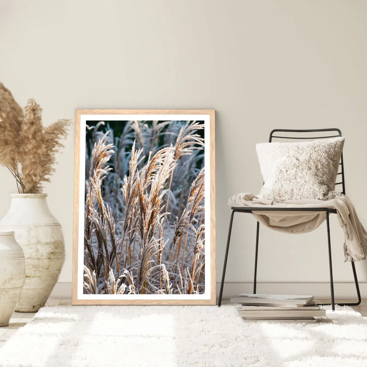 Poster in cornice rovere chiaro - Vestite di brina - 70x100 cm