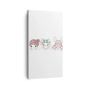 Quadro su tela - Stampe su Tela - Pensierosa, triste, contenta - 45x80 cm