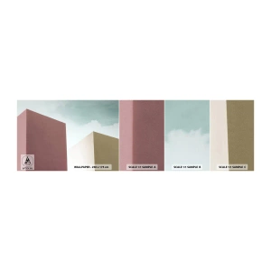 Campione di Fotomurale Adesivo Deluxe Sticker - Geometria di un'estate assolata - Edifici, Architettura, Tridimensionale - 100x30 cm