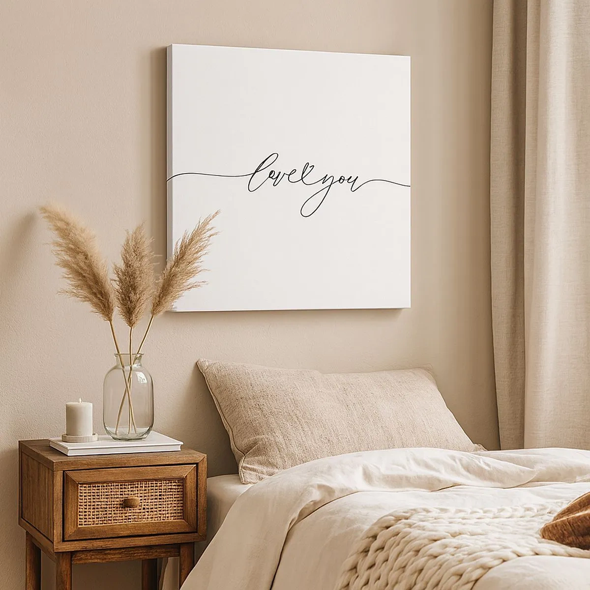 Quadro su tela - Stampe su Tela - Bianco e nero - 30x30 cm