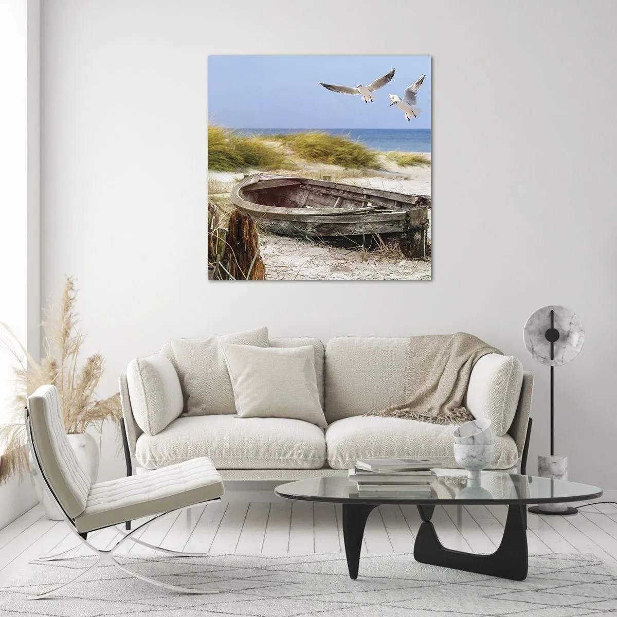 Quadro su vetro - Bagnate dal vento - 30x30 cm