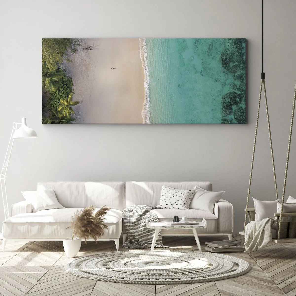 Quadro su tela - Stampe su Tela - Spiaggia del paradiso - 90x30 cm