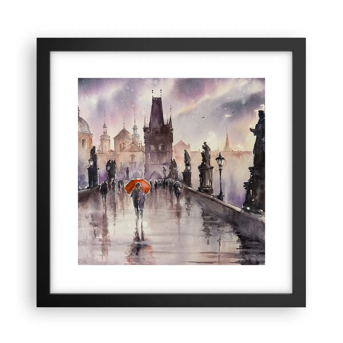 Poster in cornice nera - Le persone non cambiano - 30x30 cm