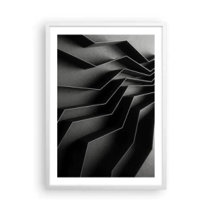 Poster in cornice bianca - Ordine tridimensionale - 50x70 cm