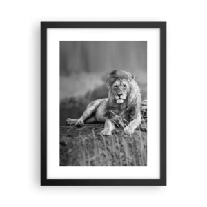 Poster in cornice nera - La siesta del re - 30x40 cm