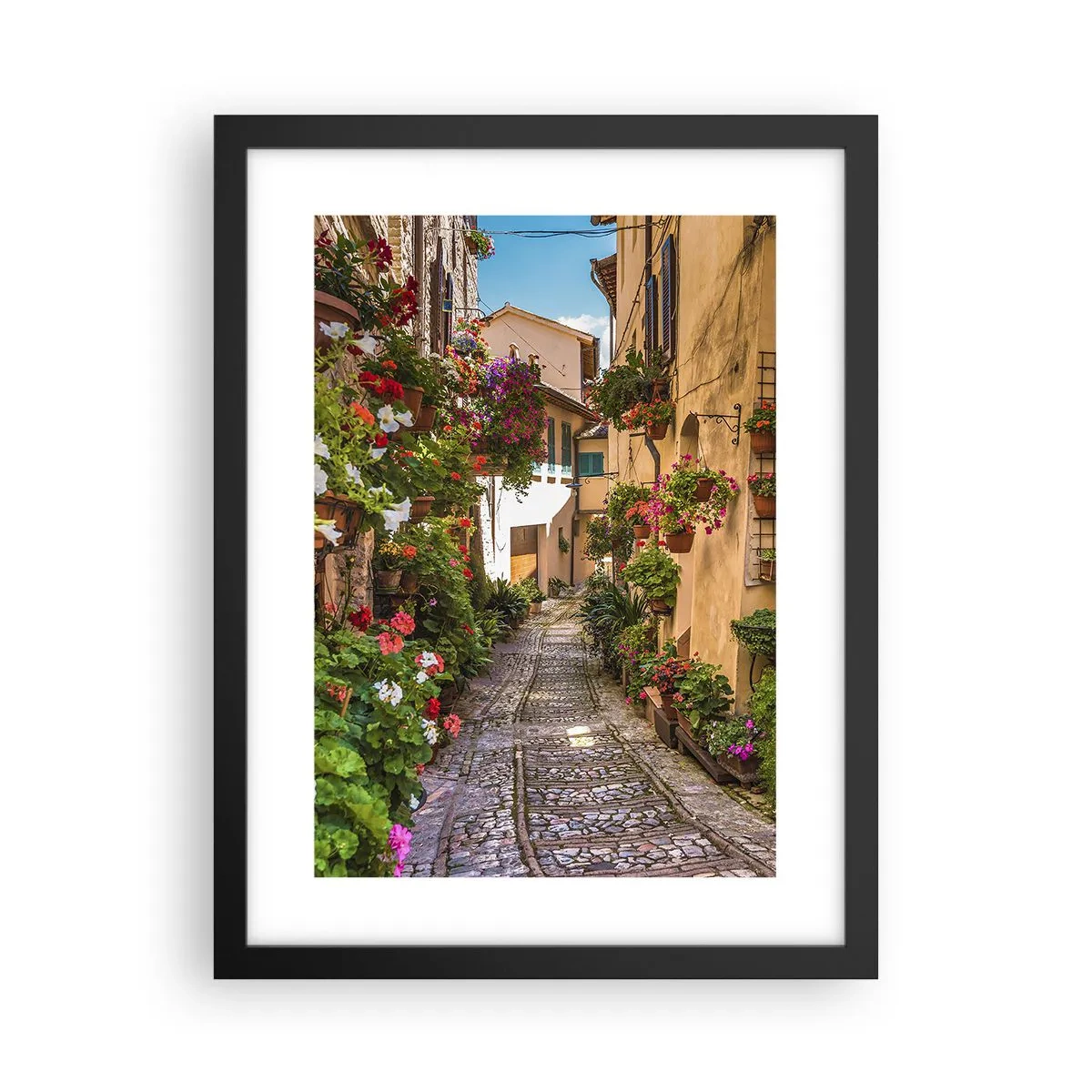 Poster in cornice nera - Angolo italiano - 30x40 cm