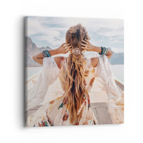 Quadro su tela - Stampe su Tela - In cammino verso la felicità - 30x30 cm