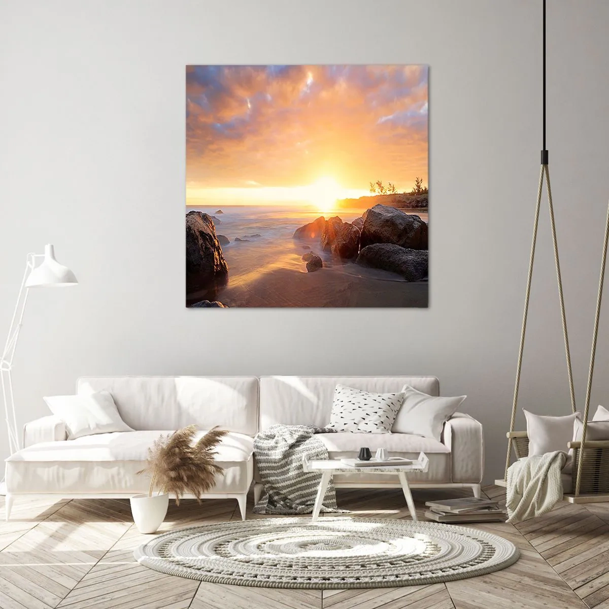 Quadro su tela - Stampe su Tela - La luminosa brezza della sera - 30x30 cm