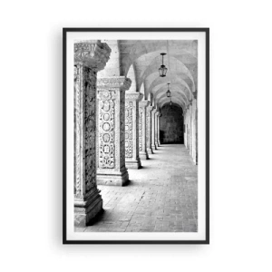 Poster in cornice nera - Dove porterà? - 61x91 cm