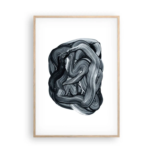 Poster in cornice rovere chiaro - Non è così semplice - 70x100 cm