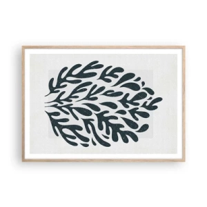 Poster in cornice rovere chiaro - Le forme della natura - 100x70 cm