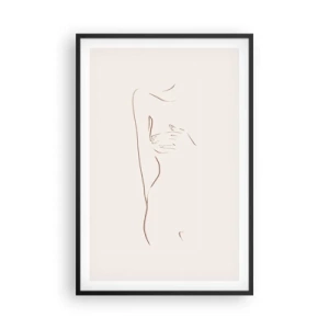 Poster in cornice nera - La forma del desiderio - 61x91 cm