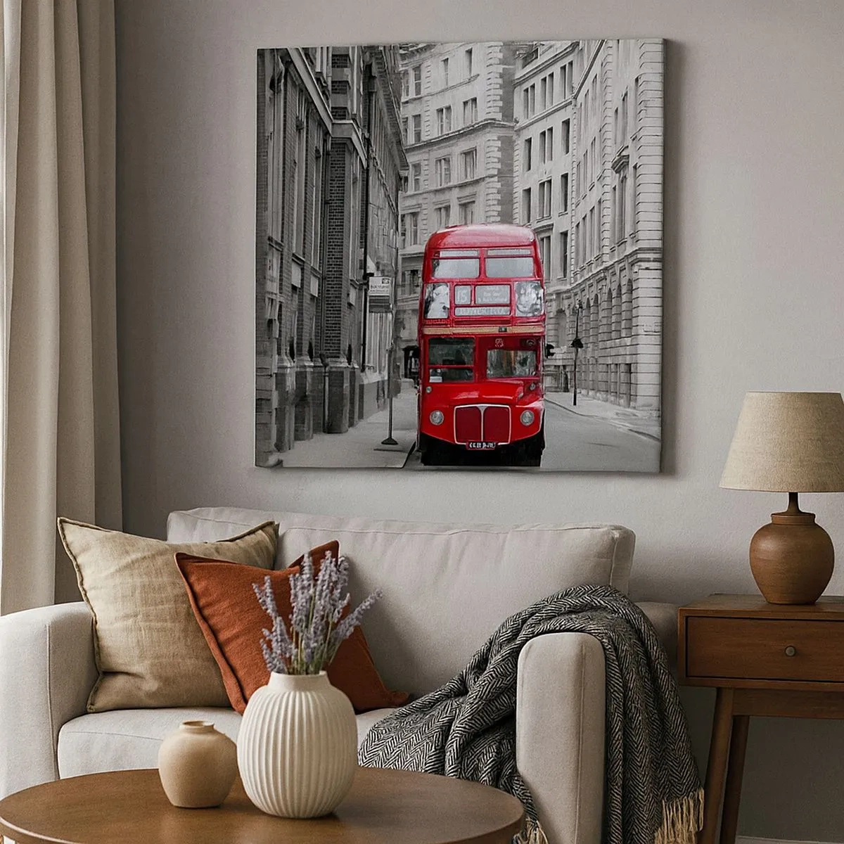 Quadro su tela - Stampe su Tela - Il quotidiano non deve essere grigio - 30x30 cm