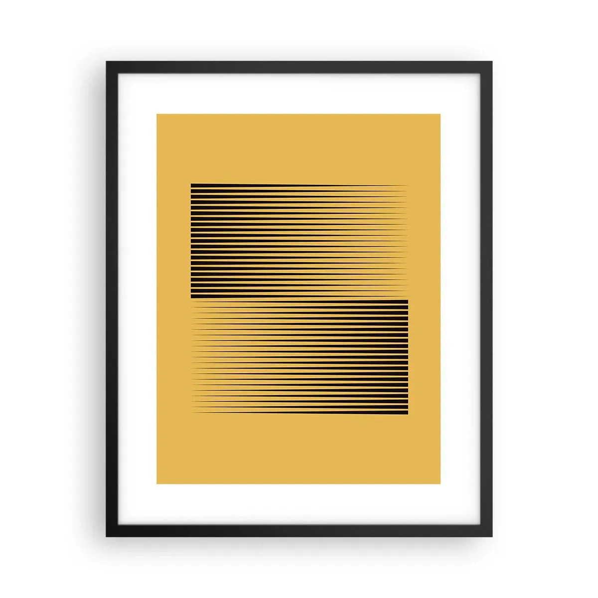 Poster in cornice nera - La quadratura degli opposti - 40x50 cm