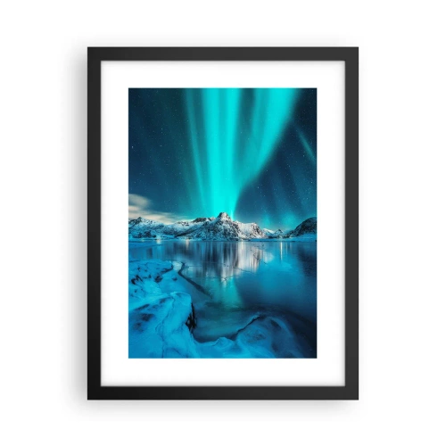 Poster in cornice nera - Notte di luce - 30x40 cm