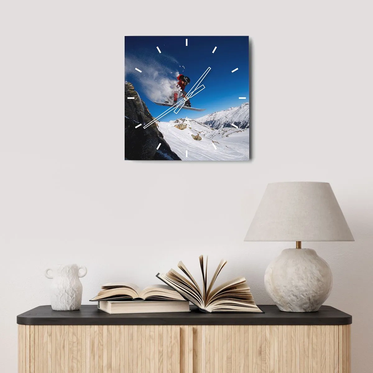 Orologio da parete - Orologio in Vetro - E diventi parte del panorama - 30x30 cm