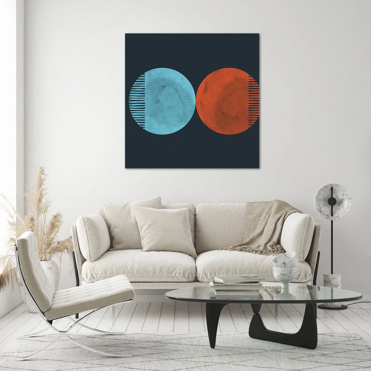 Quadro su vetro - Solo geometria? - 50x50 cm