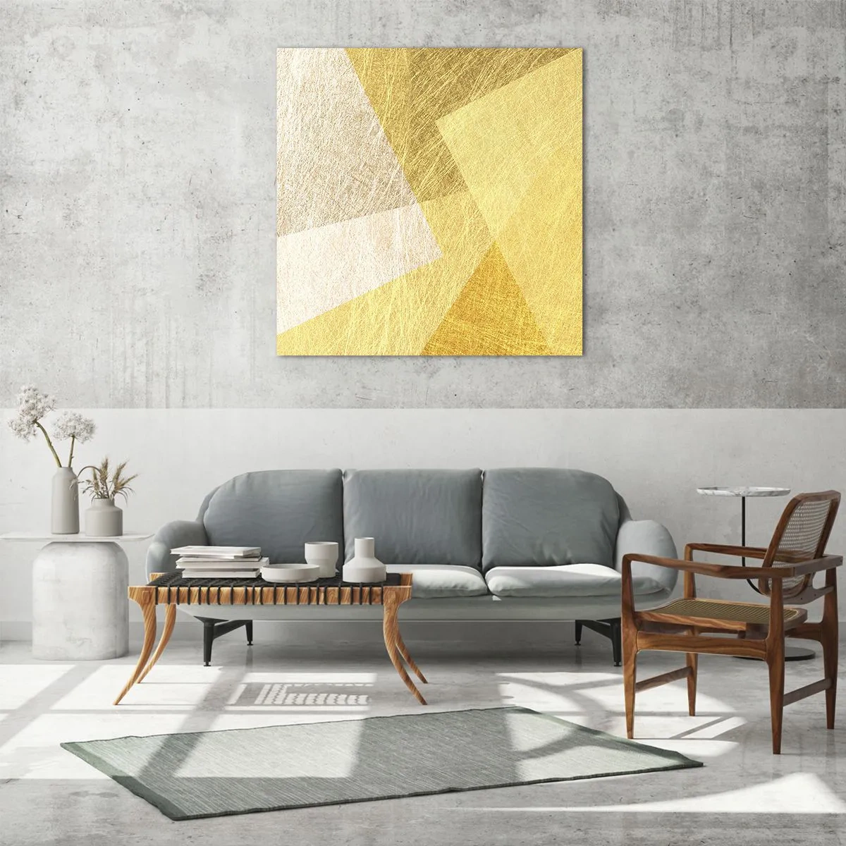 Quadro su vetro - La pace della geometria - 30x30 cm