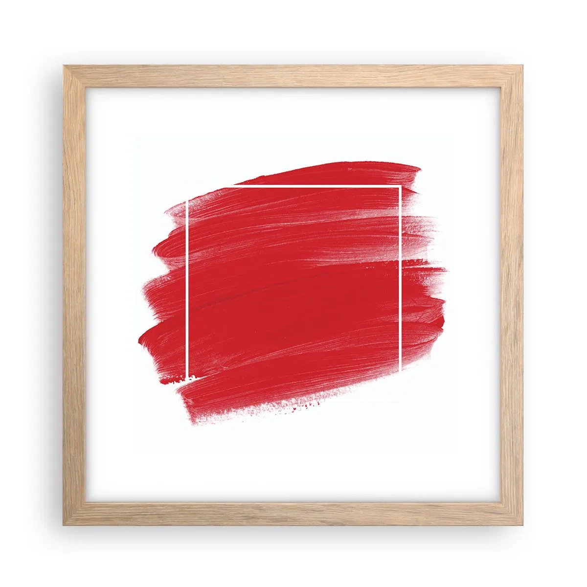 Poster in cornice rovere chiaro - Fuori dagli schemi - 30x30 cm