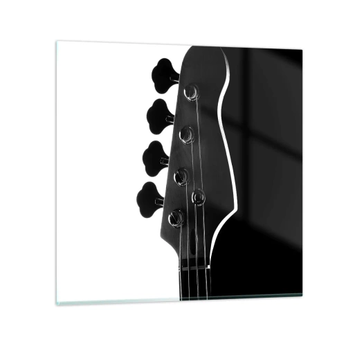 Quadro su vetro - Silenzio rock - 30x30 cm