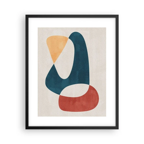 Poster in cornice nera - Influenze e metamorfosi - 40x50 cm