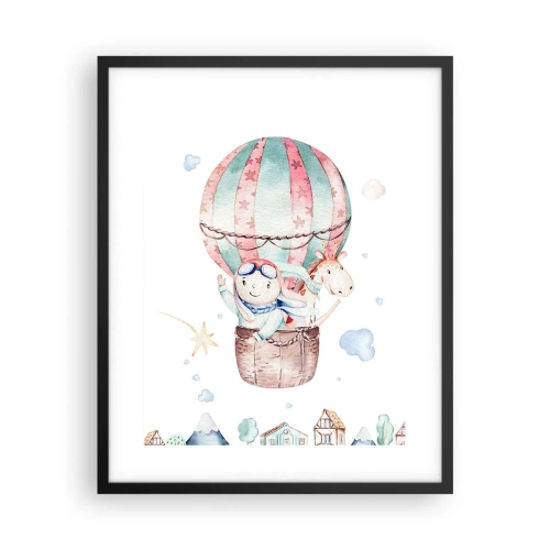 Poster in cornice nera - Torniamo presto! - 40x50 cm