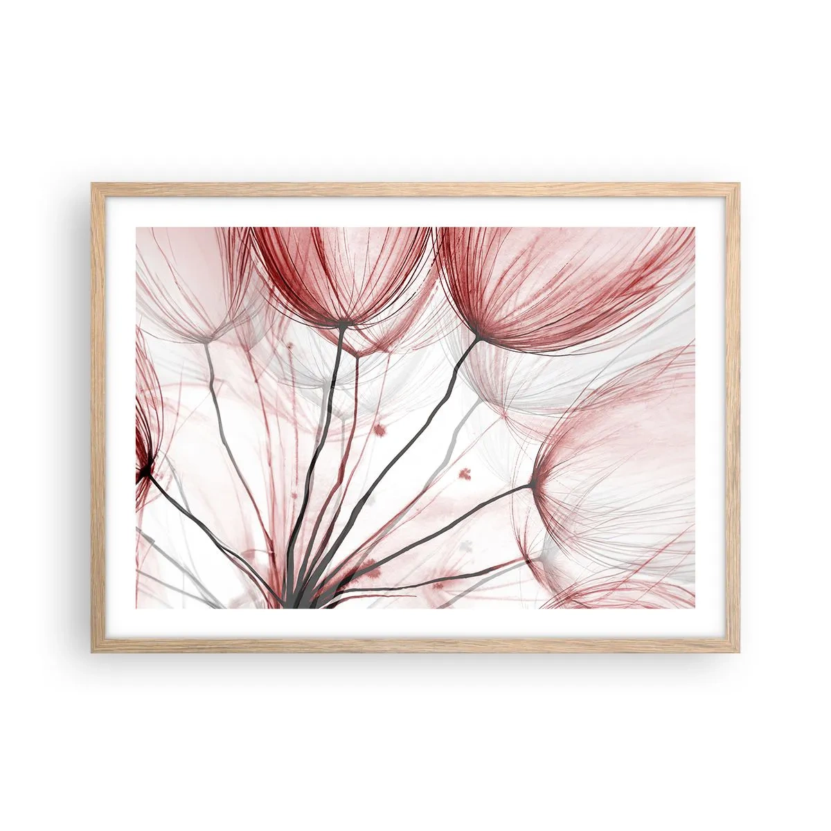 Poster in cornice rovere chiaro - Prima del decollo - 70x50 cm
