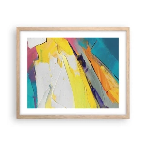 Poster in cornice rovere chiaro - Anatomia della luce - 50x40 cm