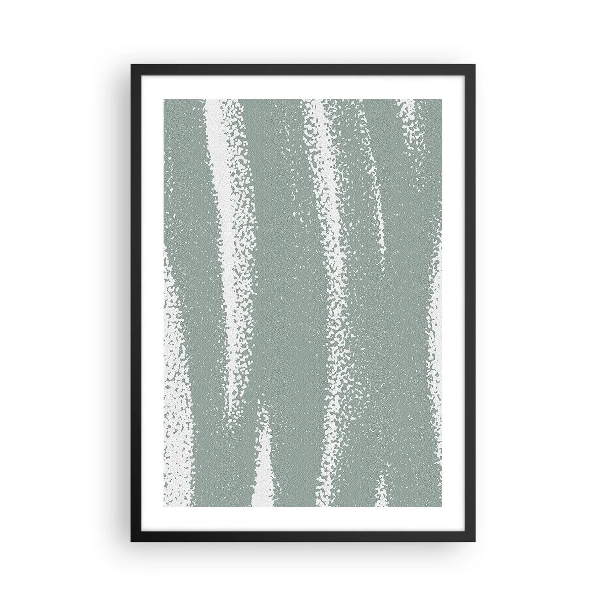 Poster in cornice nera - Astrazione in clima invernale - 50x70 cm