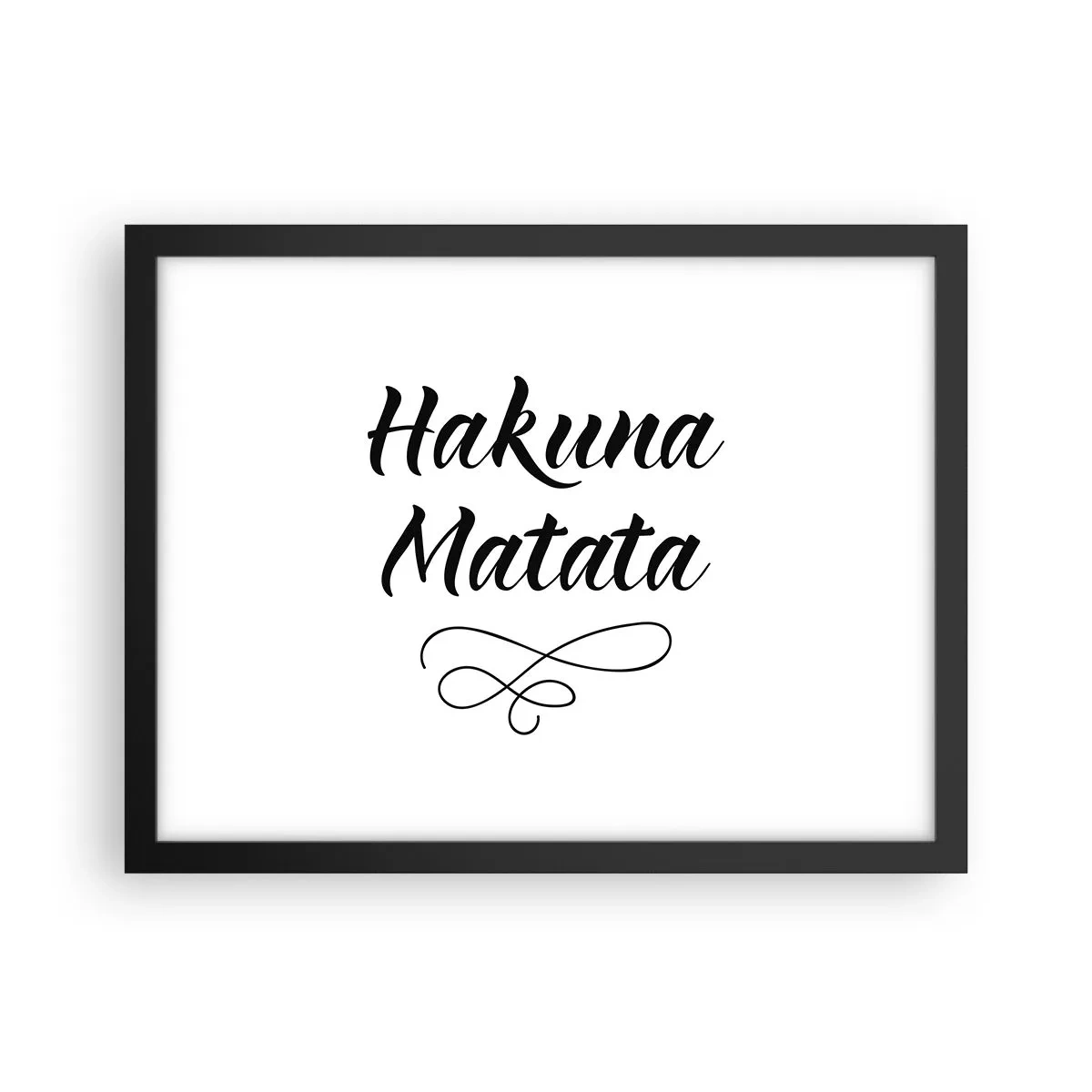 Poster in cornice nera - Il miglior consiglio - 40x30 cm