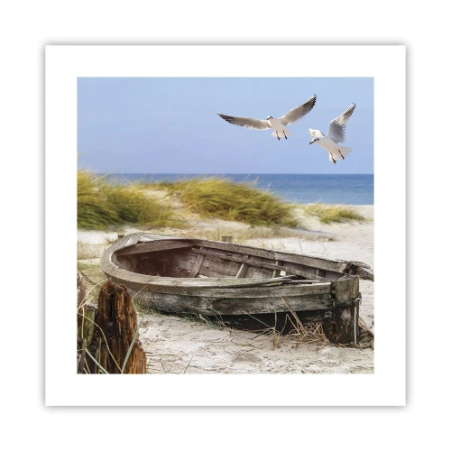 Poster - Bagnate dal vento - 40x40 cm