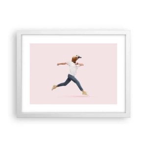 Poster in cornice bianca - Un pizzico di assurdo - 40x30 cm