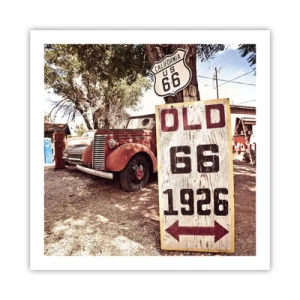 Poster - La leggenda della provincia americana - 60x60 cm