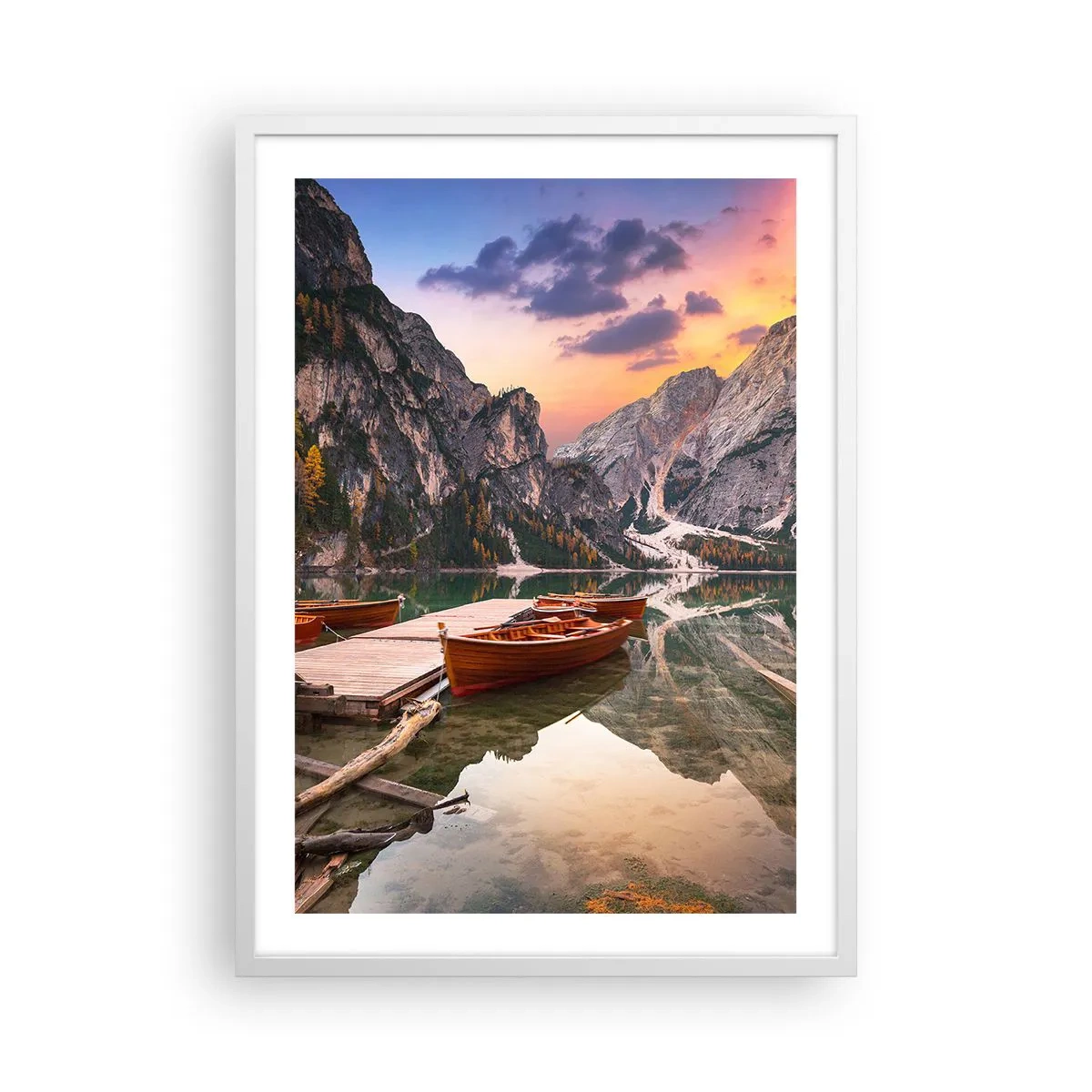 Poster in cornice bianca - La promessa del giorno - 50x70 cm