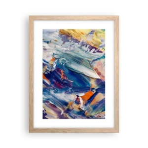 Poster in cornice rovere chiaro - La confusione del colore - 30x40 cm