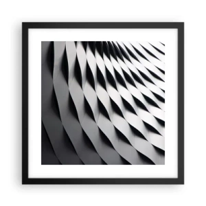 Poster in cornice nera - Sulla cresta dell'onda - 40x40 cm