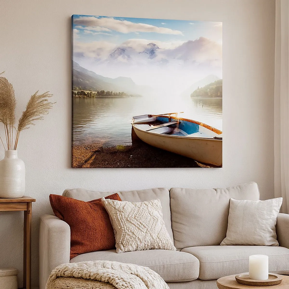 Quadro su tela - Stampe su Tela - Sull'acqua grande e pura - 30x30 cm