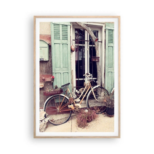 Poster in cornice rovere chiaro - Evviva la provincia - 70x100 cm