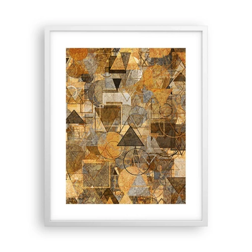 Poster in cornice bianca - Il mondo compreso nella forma - 40x50 cm