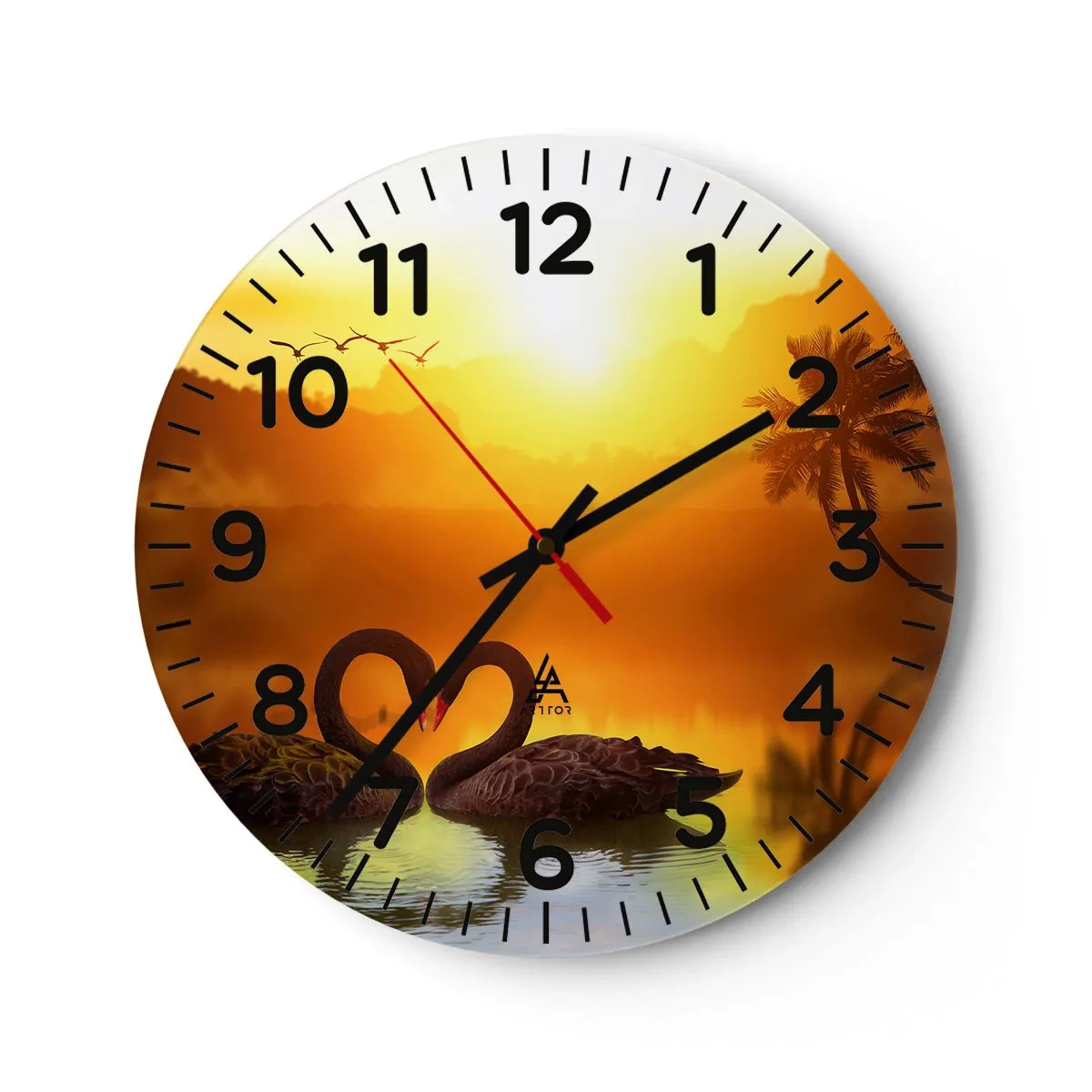 Orologio da parete - Orologio in Vetro - Tutto in coppia - 40x40 cm
