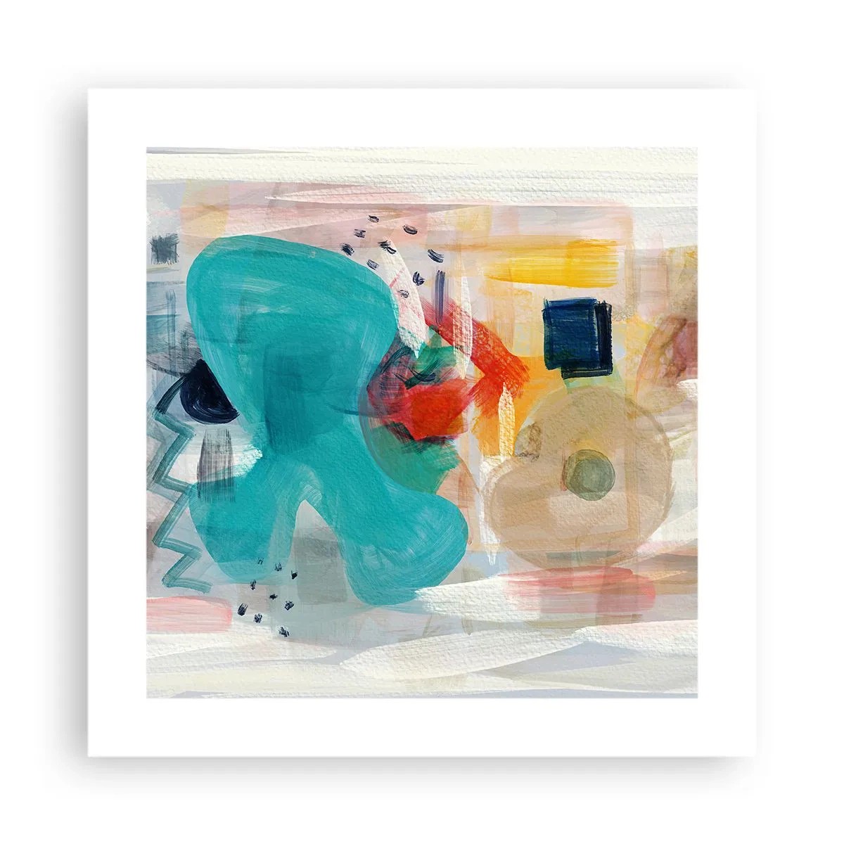 Poster - Il gioco dei colori - 40x40 cm