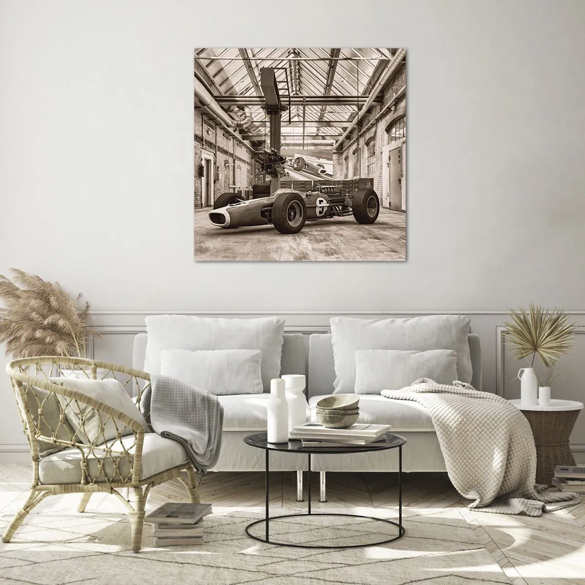 Quadro su vetro - Il riposo del vincitore - 60x60 cm